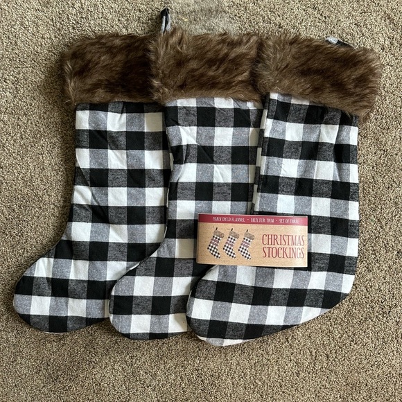New 3 Stockings- mama bear, papa bear, little bear Christmas farmhouse - Picture 3 of 11